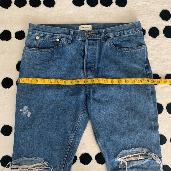 Aime Leon Dore Distressed Medium Wash Denim Slim Jeans - Picture 11 of 15